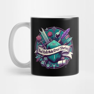 Dungeons and Dragons - Bad Rolls Make Great Stories Mug